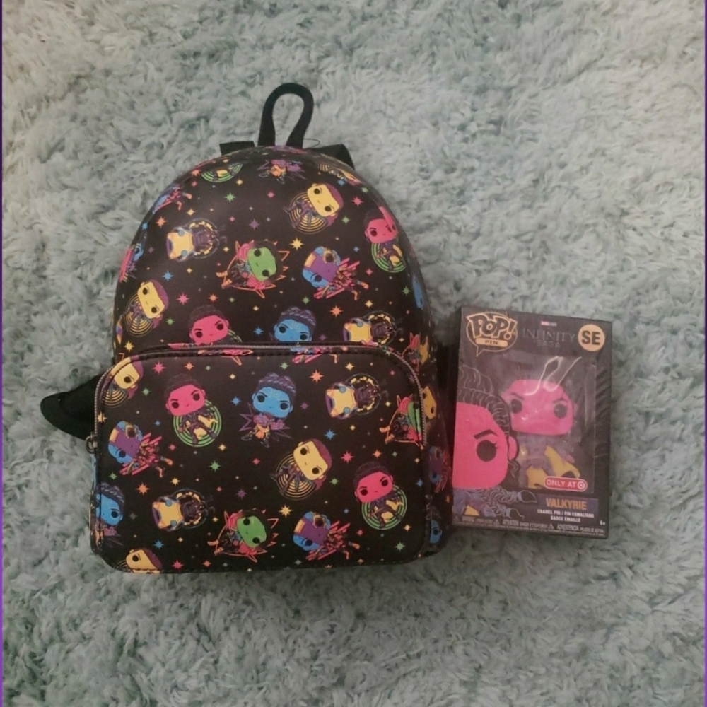 Funko Pop Backpack and Pin
